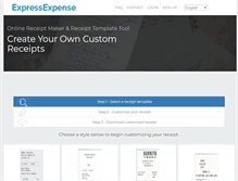 Tablet Screenshot of expressexpense.com